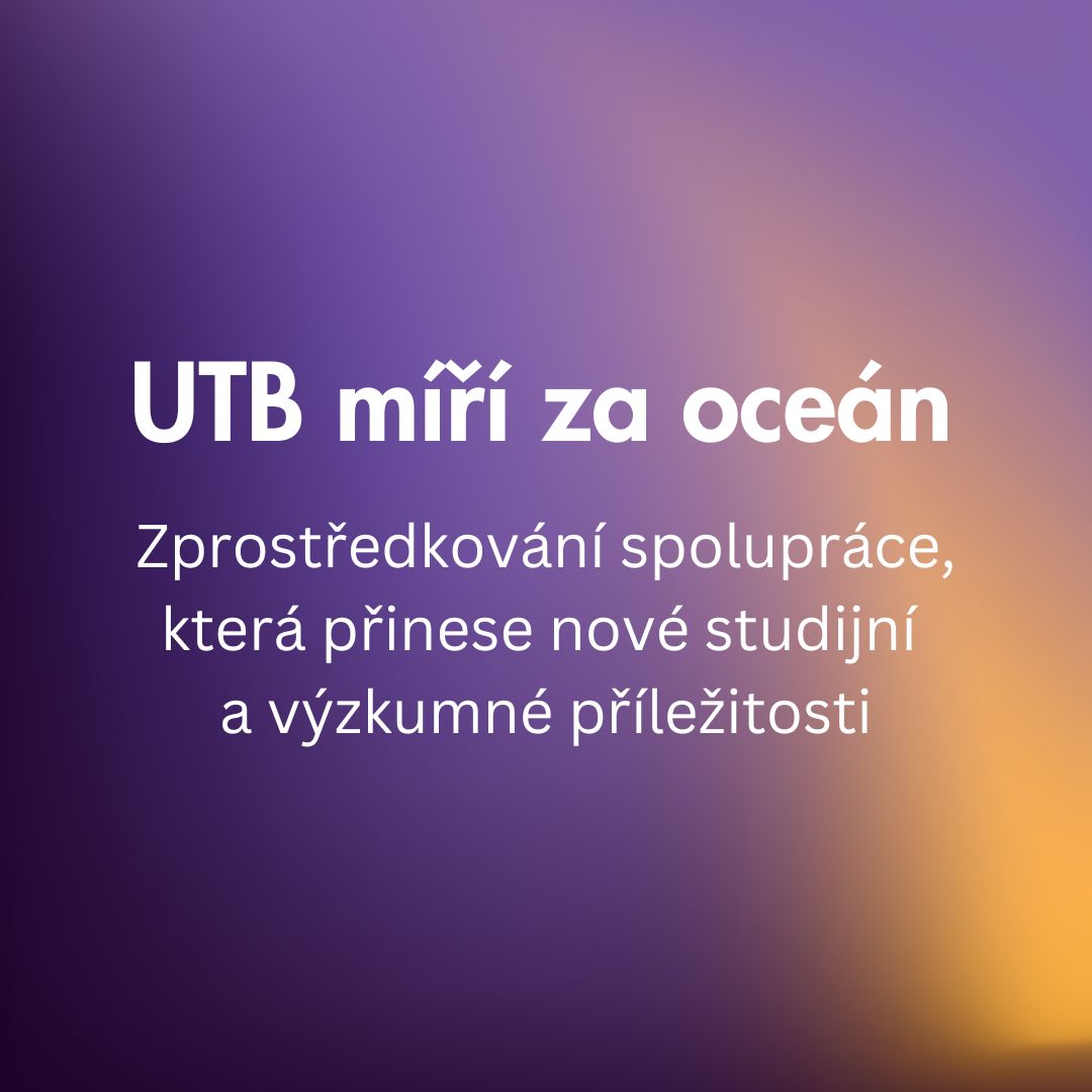 UTB míří za oceán
